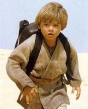 Anakin Skywalker as a boy on Tatooine.