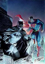 Batman and Superman; World's Finest. Art by Jim Lee and Alex Ross.