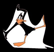 Daffy Duck in Duck Amuck.