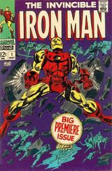 Iron Man Vol. 1, #1 (May 1968). Cover art by Gene Colan & Frank Giacoia.