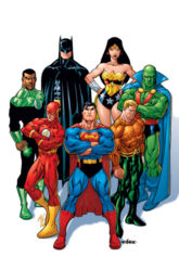 Cover to JLA: Classified #1 by Ed McGuiness.