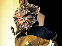 A venom-spitting Klingon atavist, observed during Worf's devolution.