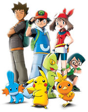 The main characters of the Advanced Generation anime.