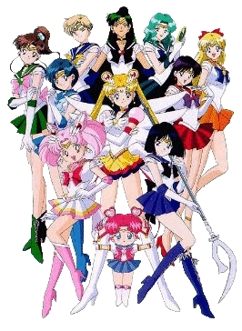 The major characters of Sailor Moon (Anime)