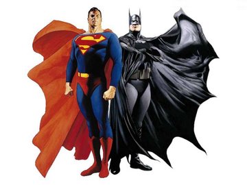 Superman and Batman, two of the most recognizable and iconic superheroes. Art by Alex Ross