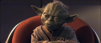 The new CG Yoda in The Phantom Menace.