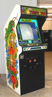 Centipede by Atari is a typical example of a 1980s era arcade game.
