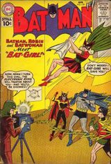 The first appearance of Bat-Girl, from Batman #139 (April 1961).  Art by Sheldon Moldoff.