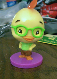 A bobblehead doll of Chicken Little.