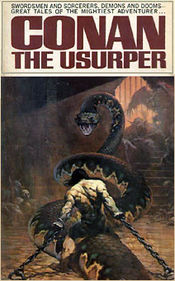 The cover of Conan the Usurper (1967) by Frank Frazetta (artist).
