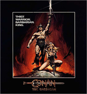 Movie poster for Conan the Barbarian (1982).