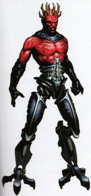 In another version, Darth Maul survives to replace his severed lower body with droid prosthetics