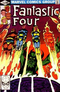John Byrne gets  "Back to the Basics" in Fantastic Four #232, his debut as writer-artist. Cover inks: Terry Austin.