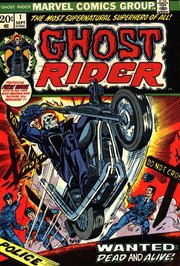Ghost Rider (1973 series) #1 (Sept. 1973). Cover art by Gil Kane and Joe Sinnott.