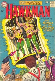 The Silver Age Hawkman and Hawkgirl, from Hawkman v.1 # 3 (August-September 1964). Art by Murphy Anderson.