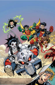 Li'l Lobo with the Young Justice.