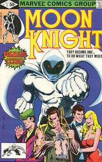 Moon Knight #1, art by Bill Sienkiewicz.