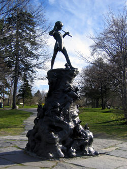 Statue of Peter Pan in St. John's, Newfoundland