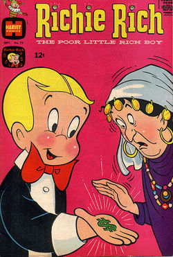 The cover of Richie Rich #73.