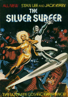 The Silver Surfer (Simon & Schuster/Fireside Books, 1978), one of the first graphic novels.Cover Art by Earl Norem