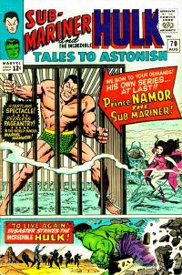 The Sub-Mariner feature begins: Tales to Astonish #70. Cover art by Jack Kirby & Mike Esposito.