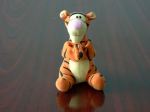 Plush doll depicting Tigger