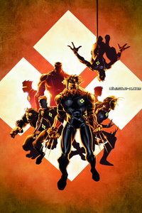 Cover to Ultimate X-Men #10, featuring the X-Men when they were in Weapon-X. Art by Adam Kubert.